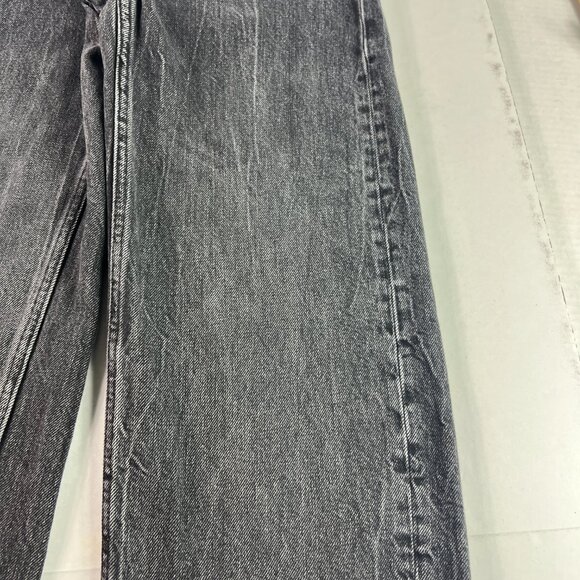 Zara Jeans Women's 26 x 32* High Rise Baggy Black Faded Cotton Denim Tag 0 - Picture 3 of 16